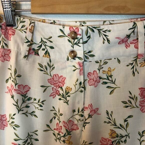NWT Billabong pants crop wide leg floral size 29 - Picture 3 of 9